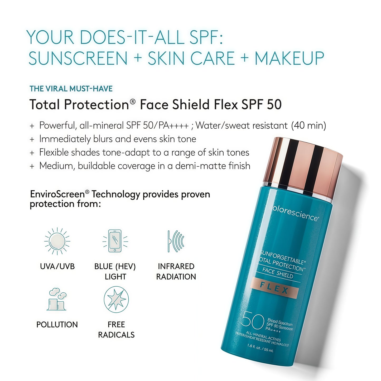 Sunforgettable® Total Protection® Face Shield Flex SPF 50